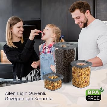 Hobby Life Tower Premium 12’li Saklama Kabı Seti – 3 Farklı Boy, Dikey Tasarım, Kilitli Kapak, BPA İçermez