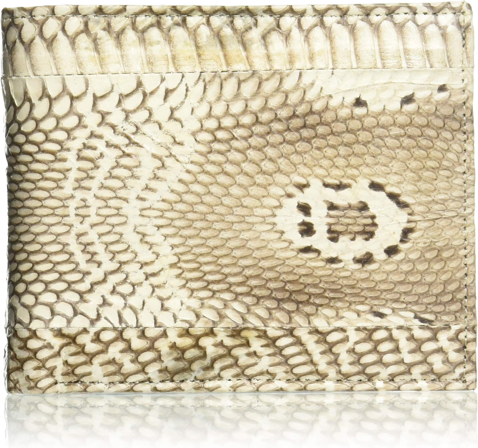BEAUTIFUL GENUINE HEAD HOOD COBRA BIFOLD WALLET IN WHITE AND BLACK COLOR
