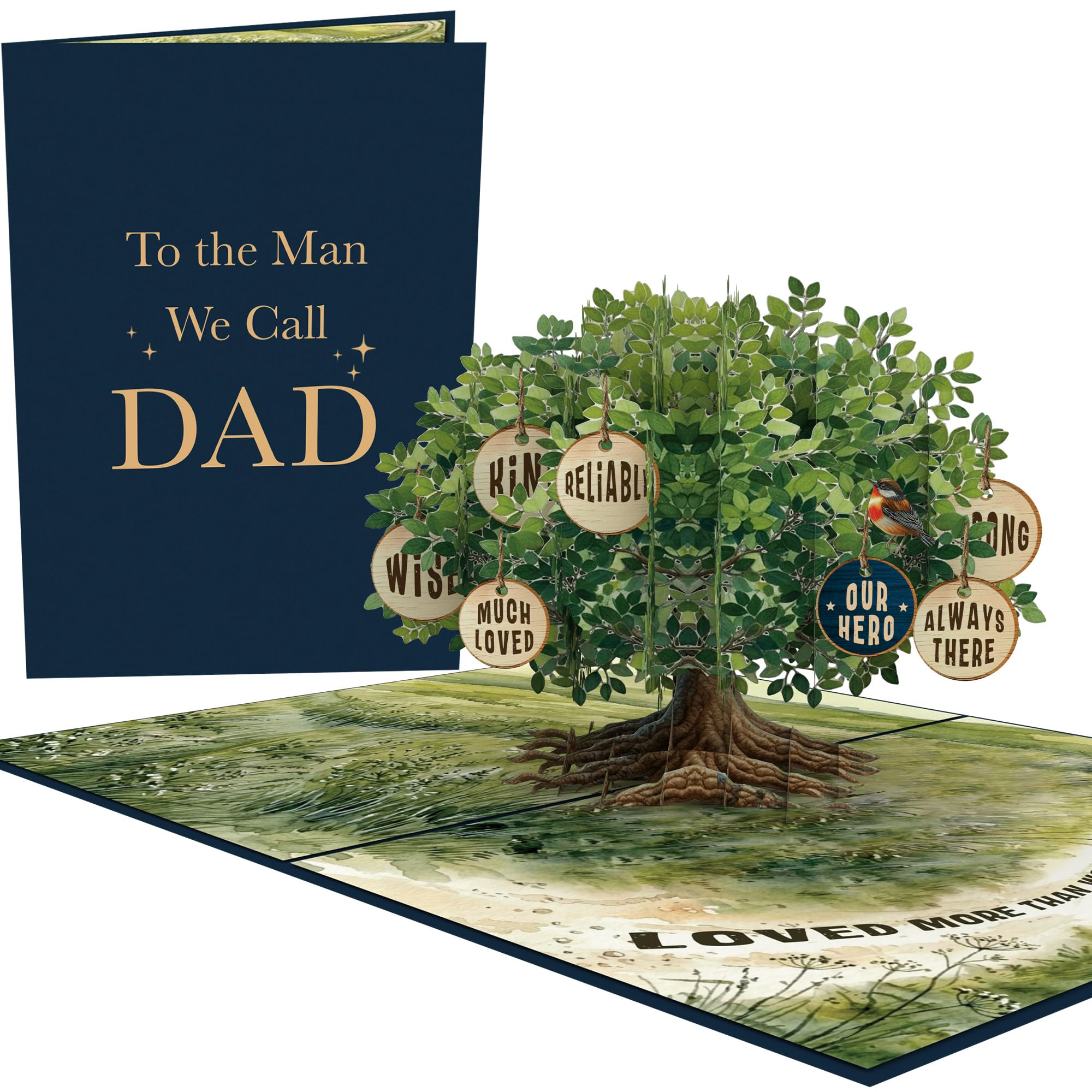 Fathers Day Card for Dad - To The Man We Call Dad Pop Up Card