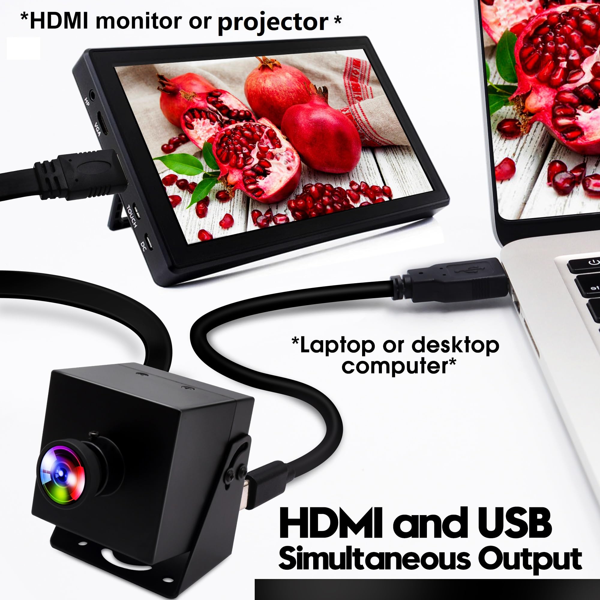 ELP 4K USB HDMI USBカメラ Amazon.com: ELP 4K HDMI USB Camera - Wide Angle, 2X Digital