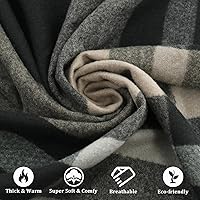 Vista 3 de Poncho chal para mujer, suéteres suaves y cálidos para mujer, parte delantera abierta, poncho de viaje para otoño, invierno y primavera