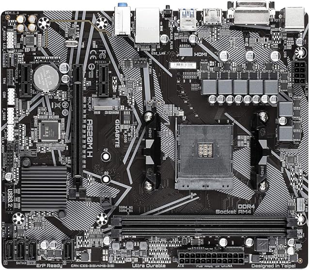 Gigabyte A520M H mATX Motherboard for AMD AM4 CPUs