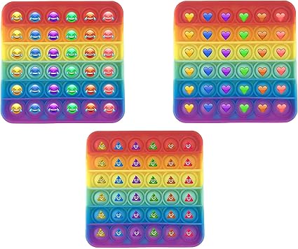 Pop Its Twister Emoji Fidget Toy Party 