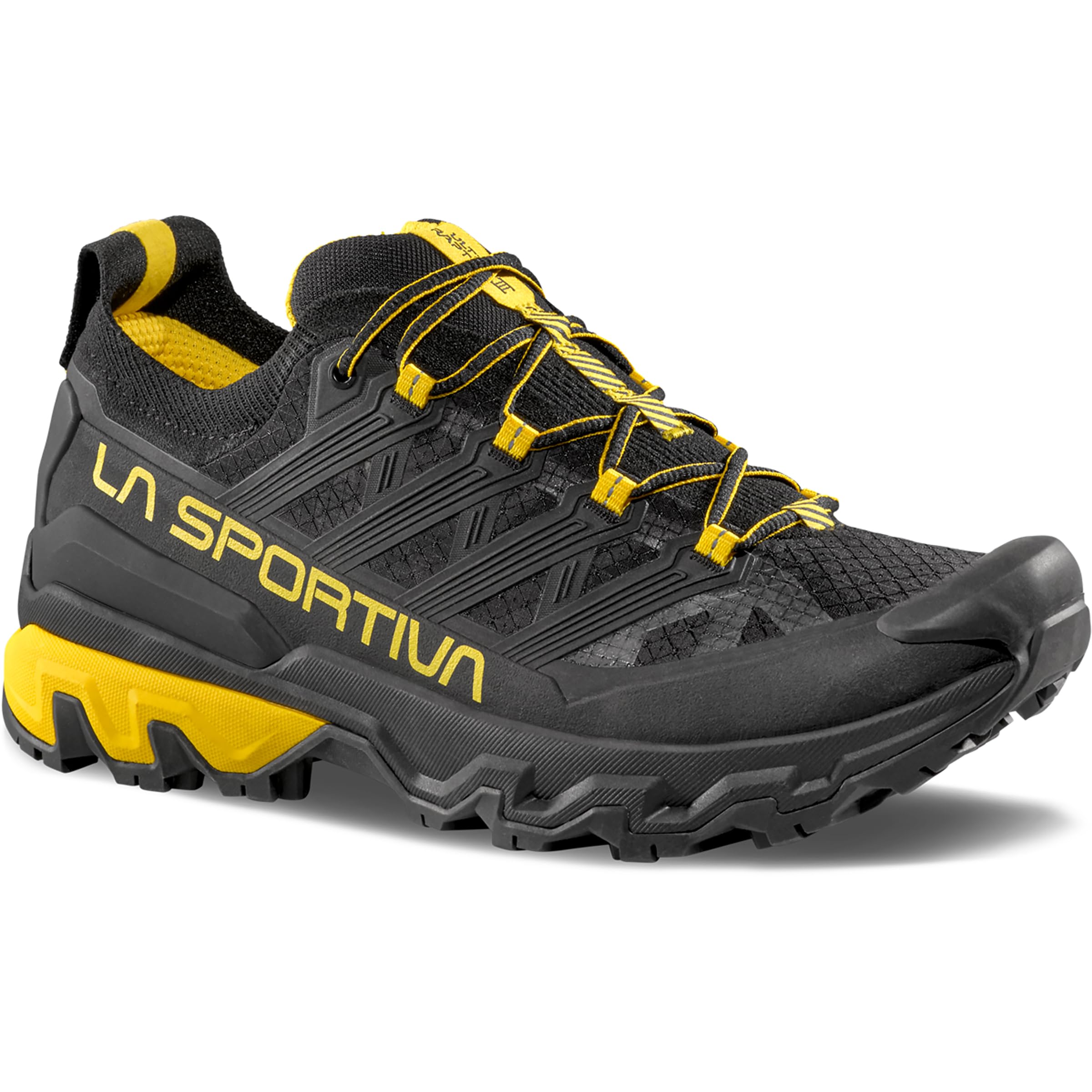 LA SPORTIVA Uomo Ultra Raptor 3 Scarpe, Black-Yellow, 44.5