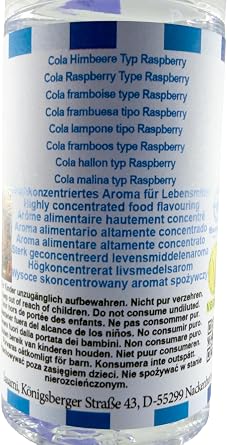 Cola Raspberry Type Flavor Concentrate - Vegan - Sasami - 10ml