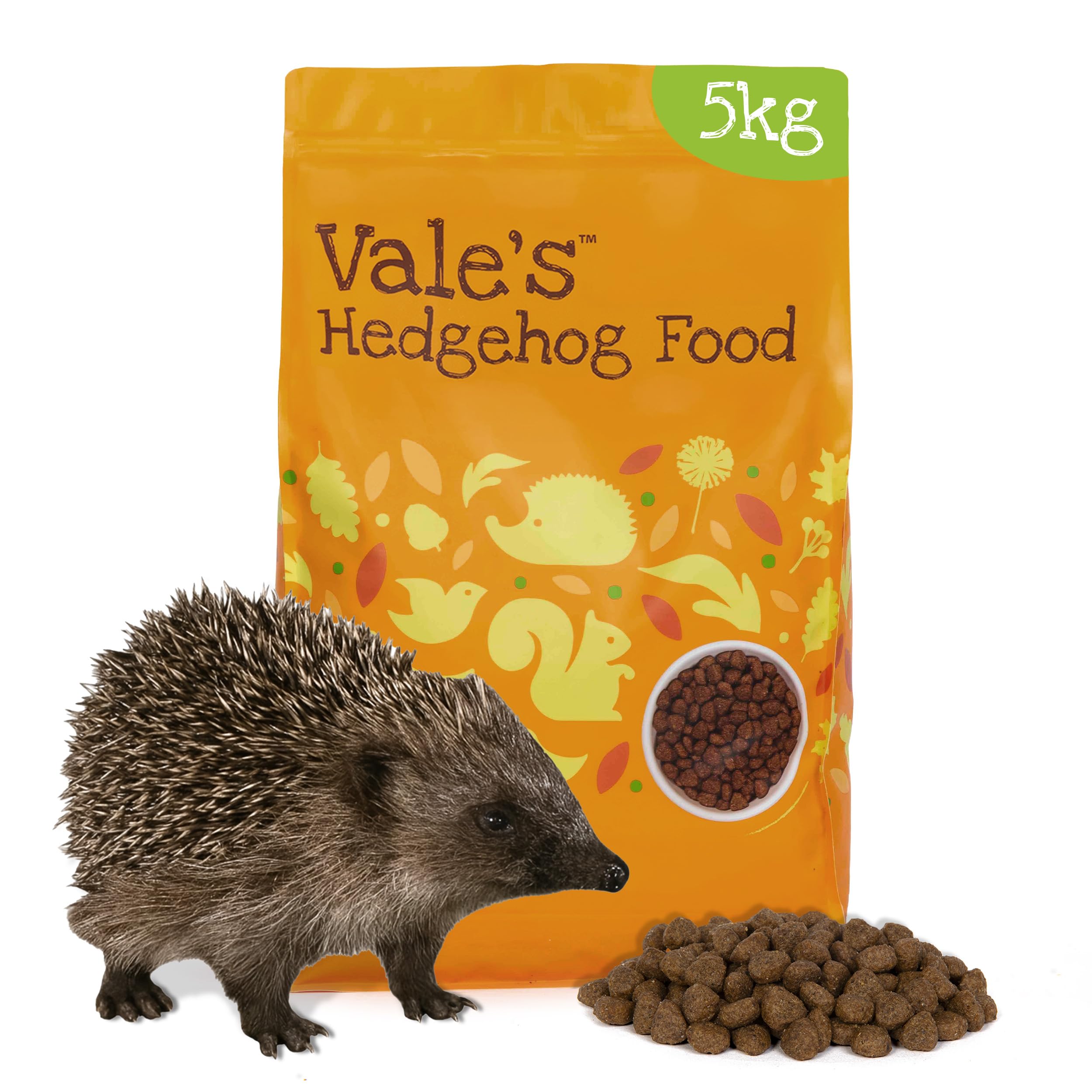 Vale’s™ Hedgehog Food – specially developed – used daily at Vale Wildlife Hospital – meaty, crunchy biscuits, high in fibre – suitable and nutritious – ideal addition to their natural diet (5kg)