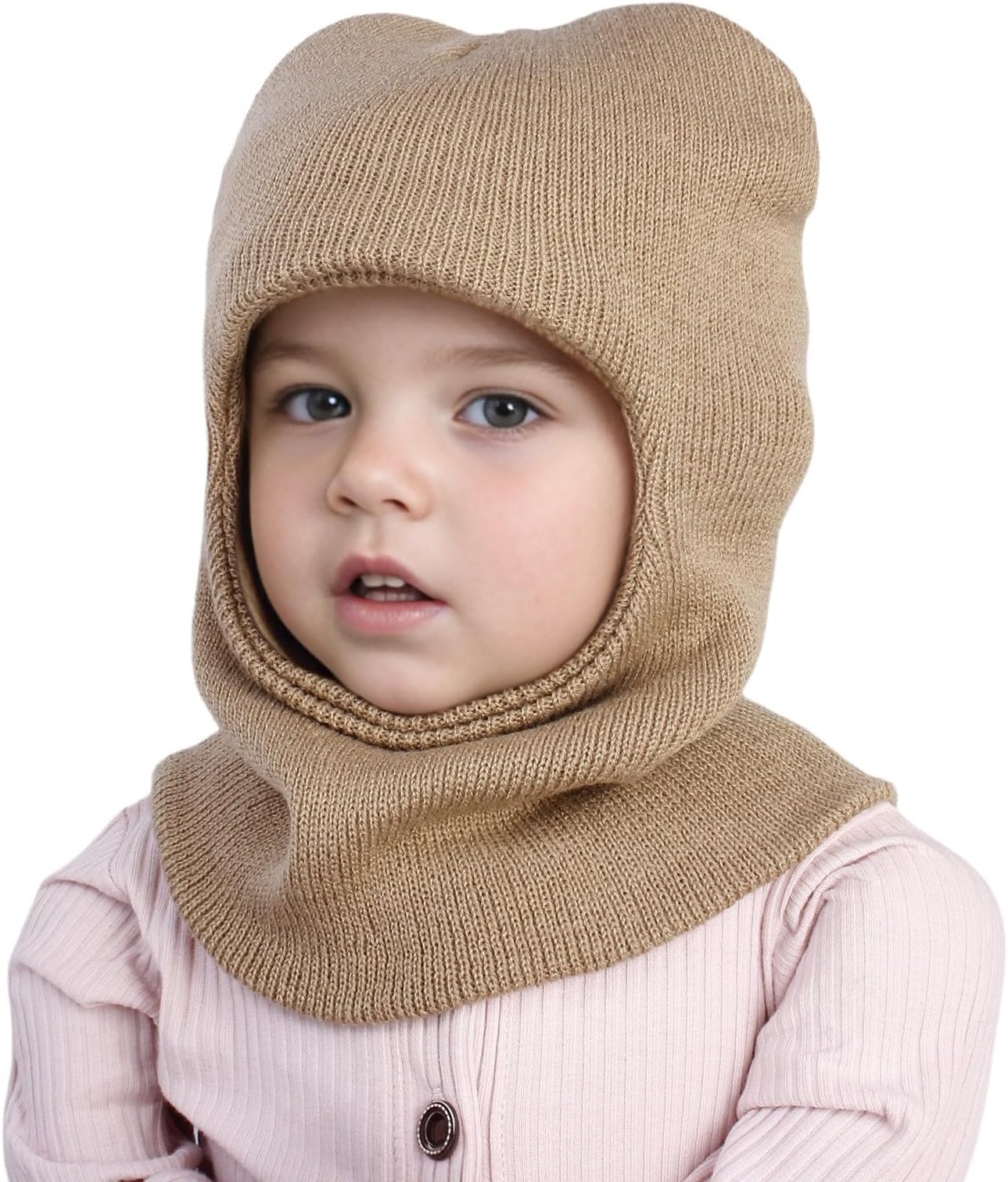 GenericPreemie Hats Casual Warm Newborn Knit Beanie Neck Warmer Outdoor Girl Christmas Newborn Hat Baby Winter Hat Scarf Set