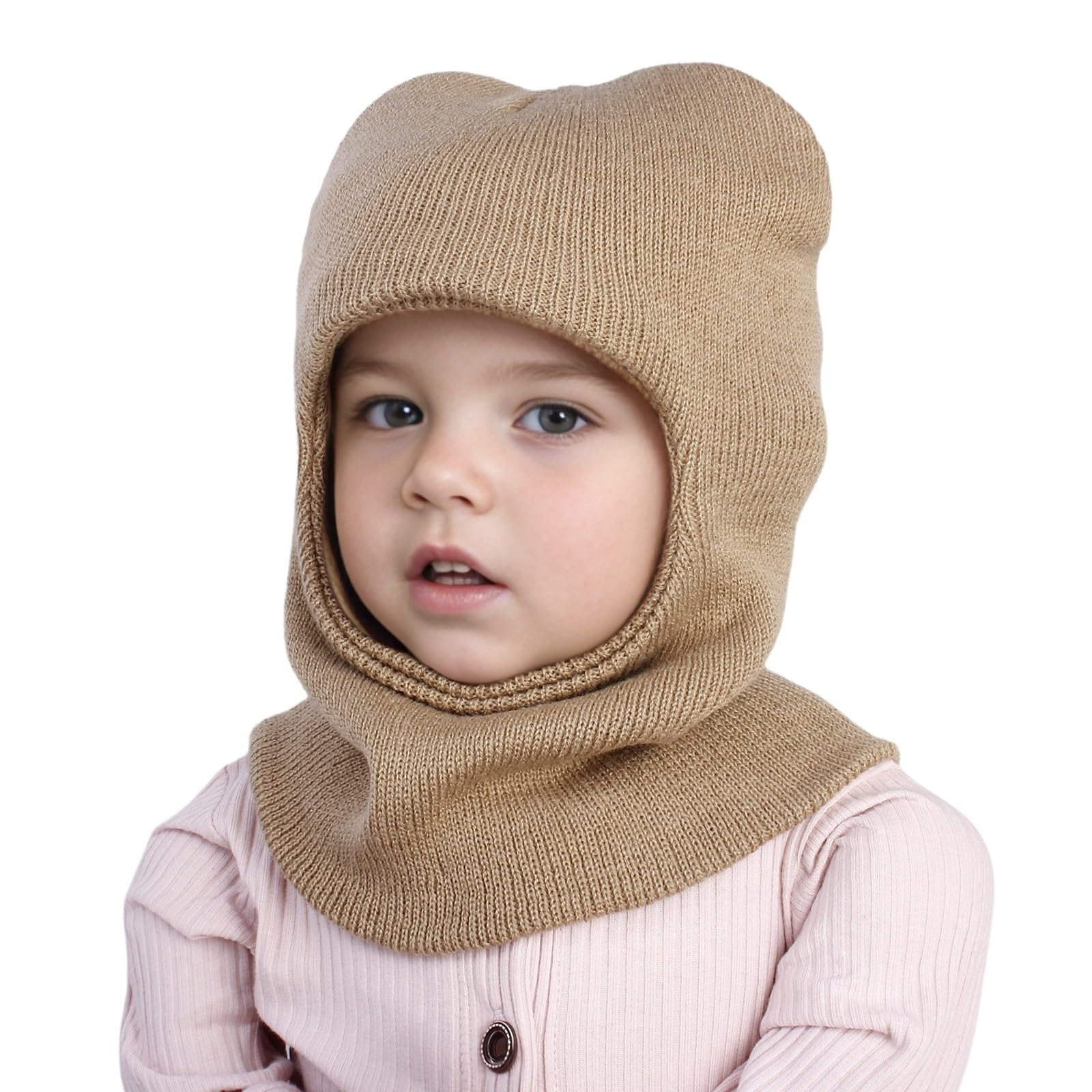 GenericPreemie Hats Casual Warm Newborn Knit Beanie Neck Warmer Outdoor Girl Christmas Newborn Hat Baby Winter Hat Scarf Set