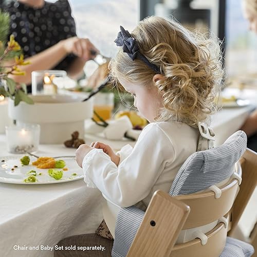 Miniatura 16 de Stokke Tripp Trapp Classic Cojín 2 Verde Glaciar, Par con Silla Tripp Trapp o Silla Alta para apoyo y comodidad, lavable a máquina verde