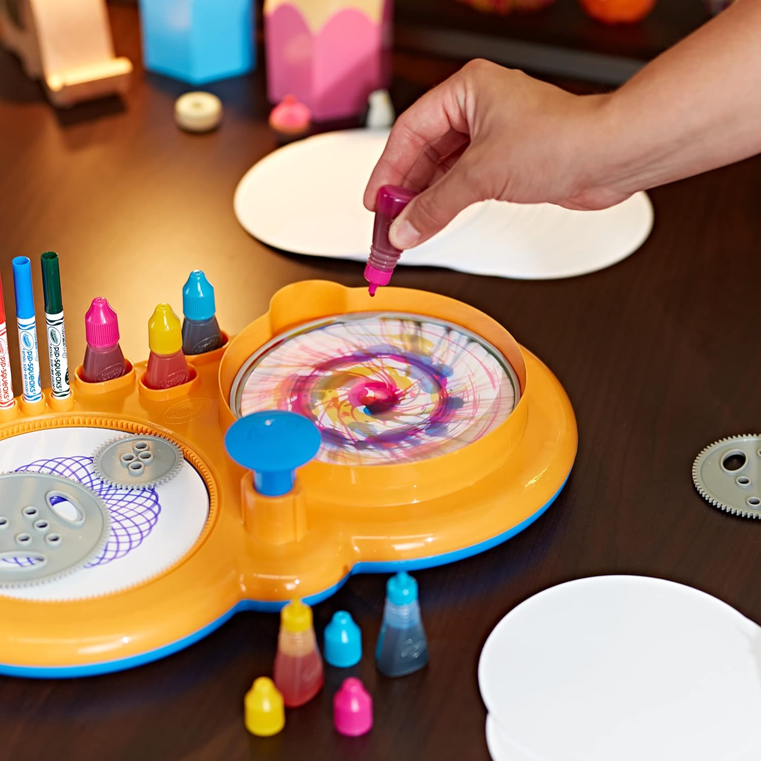 Crayola Spin & Spiral Art Station Deluxe, DIY Crafts, Toys for Boys & Girls, Gift, Ages 5, 6, 7, 8 : Toys & Games