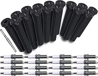 APDTY 133851 Spark Plug & Ignition Coil Rubber Boot Tune Up Kit Fits 5.7L Hemi Engine On 2011-2015 Dodge Ram 1500 2500 3500 Pickup (2011-2015 5.7L Hemi Engine Only; Replaces SPLZFR5C11, 88864705) - coolthings.us