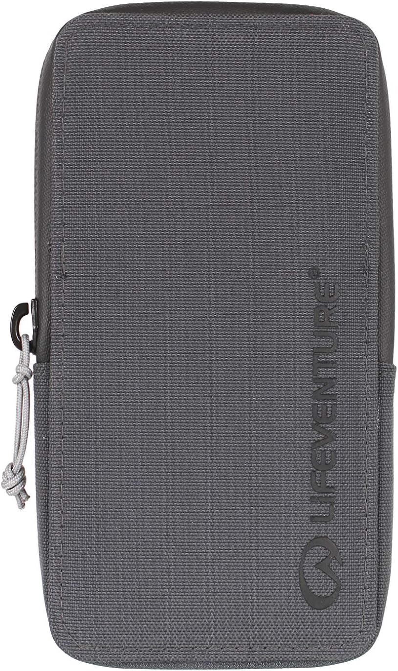 Custodia per telefono e portafoglio da viaggio con protezione RFID Lifeventure – Custodia da viaggio, materiale riciclabile ecologico (Grigio)
