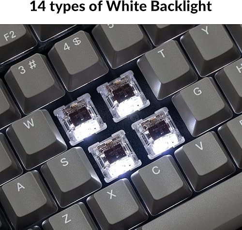 Miniatura 3 de Keychron C2 Pro Teclado mecánico personalizado con cable Diseño de tamaño completo QMKVIA Macro Programable Blanco Retroiluminado con Keychron Super