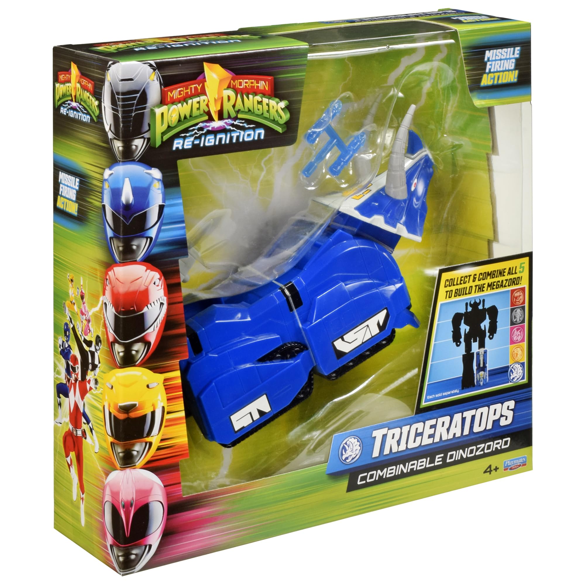 Mighty Morphin Power Rangers: Ponowny zapłon – kombinowany dinozaur Triceratops od Playmates Toys