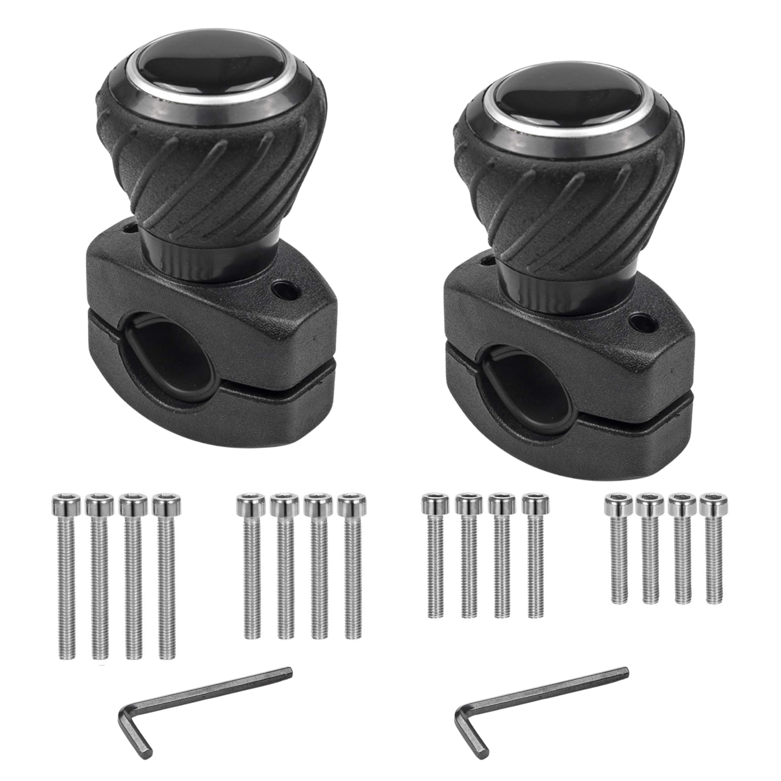 Photo 1 of 2 Pack - Deluxe Steering Wheel Power Handle Spinner Knob - Universal Steering Wheel Fit for Cars, Trucks, Tractors, Mowers, Forklifts, etc (2)