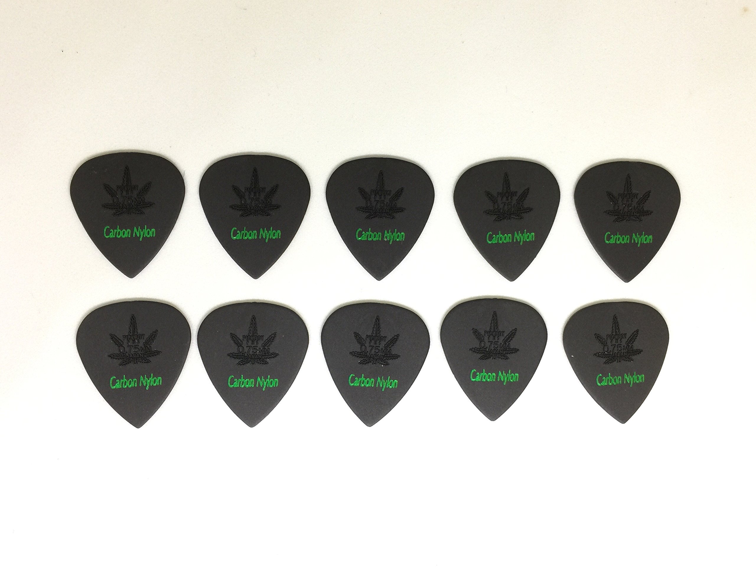 Pickboy Hi-Modulous, Reefer Pick, Carbonio/Nylon, 0.75mm, 10 plettri