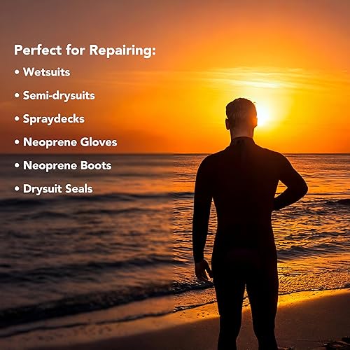 Miniatura 4 de Neopreno Queen - Adhesivo de reparación para trajes de neopreno, 0.51 onzas (0.53 oz), adhesivo de contacto de unión rápida para reparaciones de
