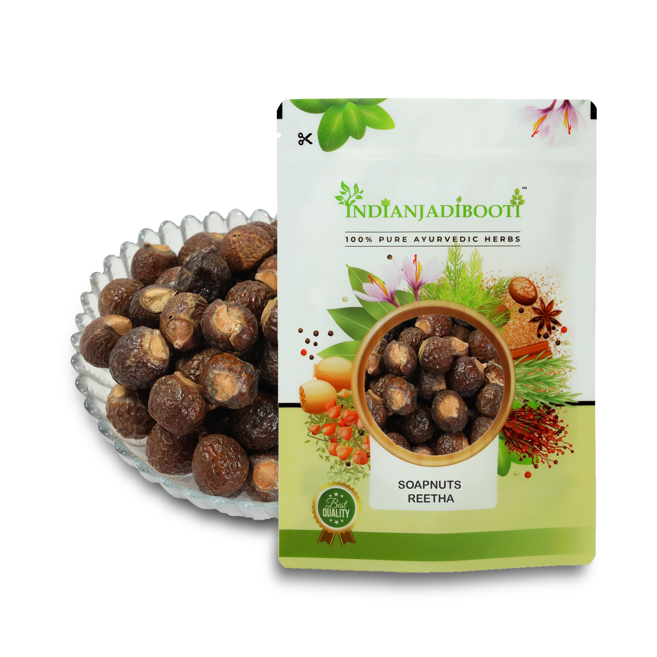 IndianJadiBooti Reetha Whole | Soapnut (Aritha) | Sapindus Mukorossi | Natural SLS-Free Hair Cleanser, Shampoo & Conditioner | Organic Laundry Alternative | Dried & Raw | (1 Kg) | Pack Of 2 — Amazon image 8