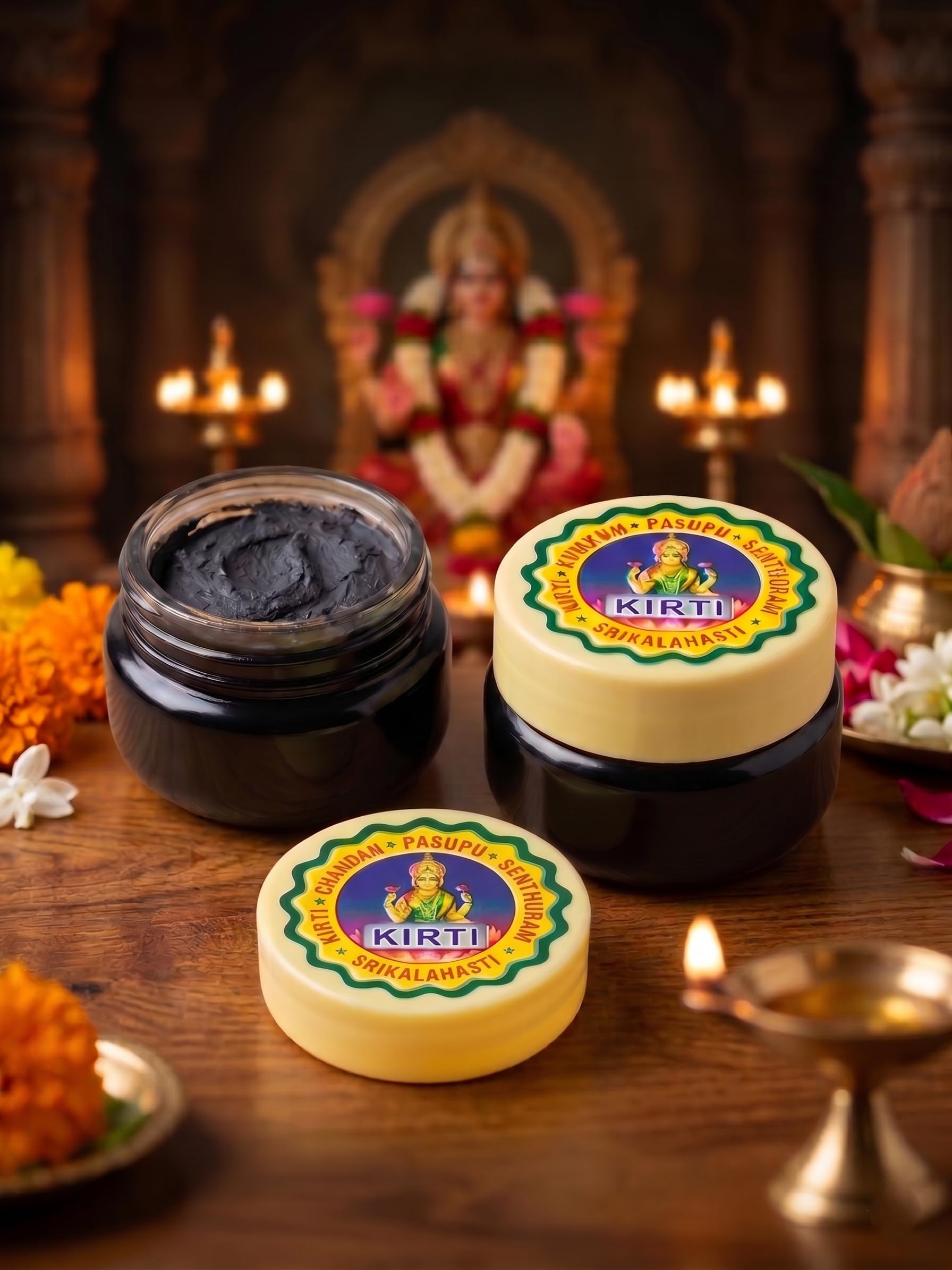 Aragaja Paste Traditional Daily Pooja Tilak for Spiritual Worship, Meditation, and Rituals – Natural & Aromatic Black Arakaja Pottu Paste | Tilak Paste-image-44