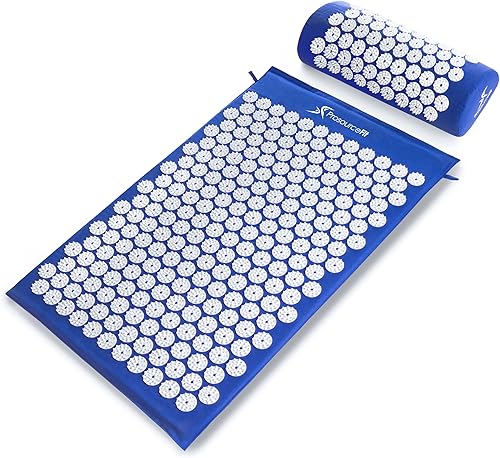 ProsourceFit Acupressure Mat and Pillow Set for BackNeck Pain Relief and Muscle Relaxation