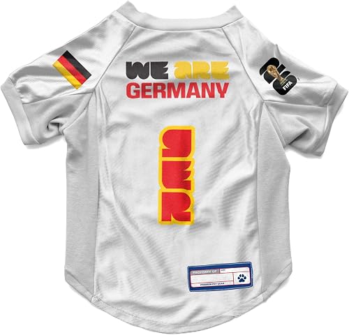 Littlearth Stretch Pet Jersey - Officially Licensed FIFA Wor