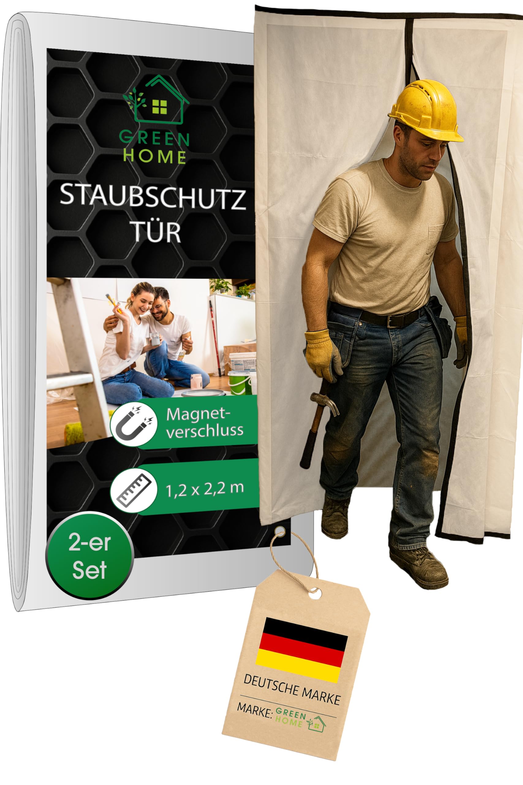 Desiumite Heizkörper Staubschutz Aus Baumwoll-Leinen - Magnetfixierung Weiß 120cm