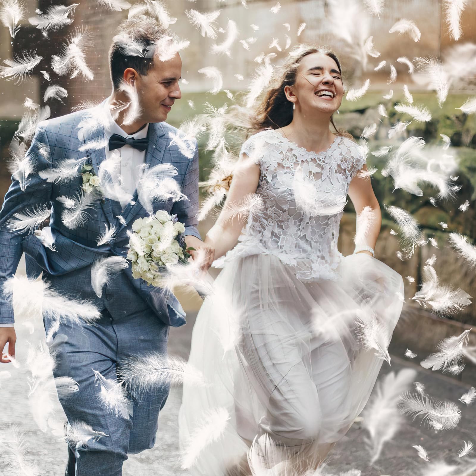 FePen Cannone Spara Coriandoli Matrimonio E Compleanno - 4pcs, Sparacoriandoli Biodegradabili In Carta Bianca