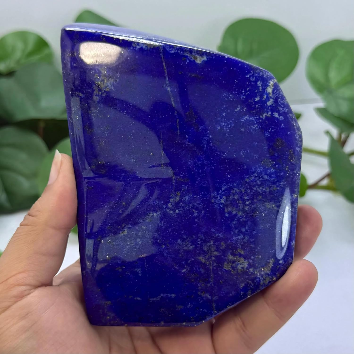 1.61 Lbs Deep Blue Lapis Lazuli Freeform Polished Stone, Lapis Lazuli Polished Free Form,