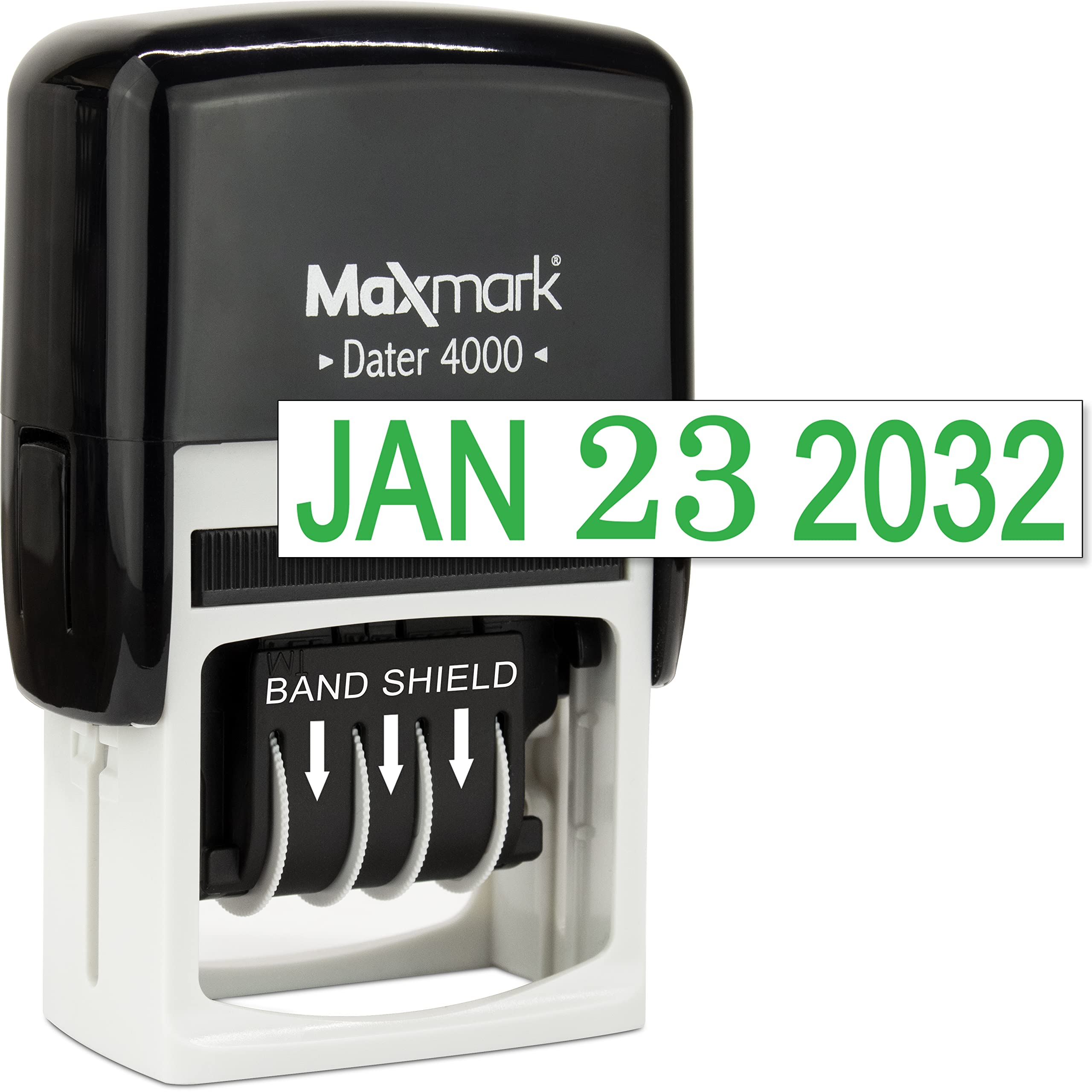 MaxMark 4000 データーセルフインク日付スタンプ - グリーン