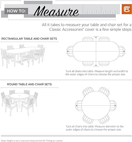 Miniatura 14 de Classic Accessories Storigami - Funda rectangular u ovalada resistente al agua de 108 pulgadas, fácil de plegar, color gris monumento, cubierta de