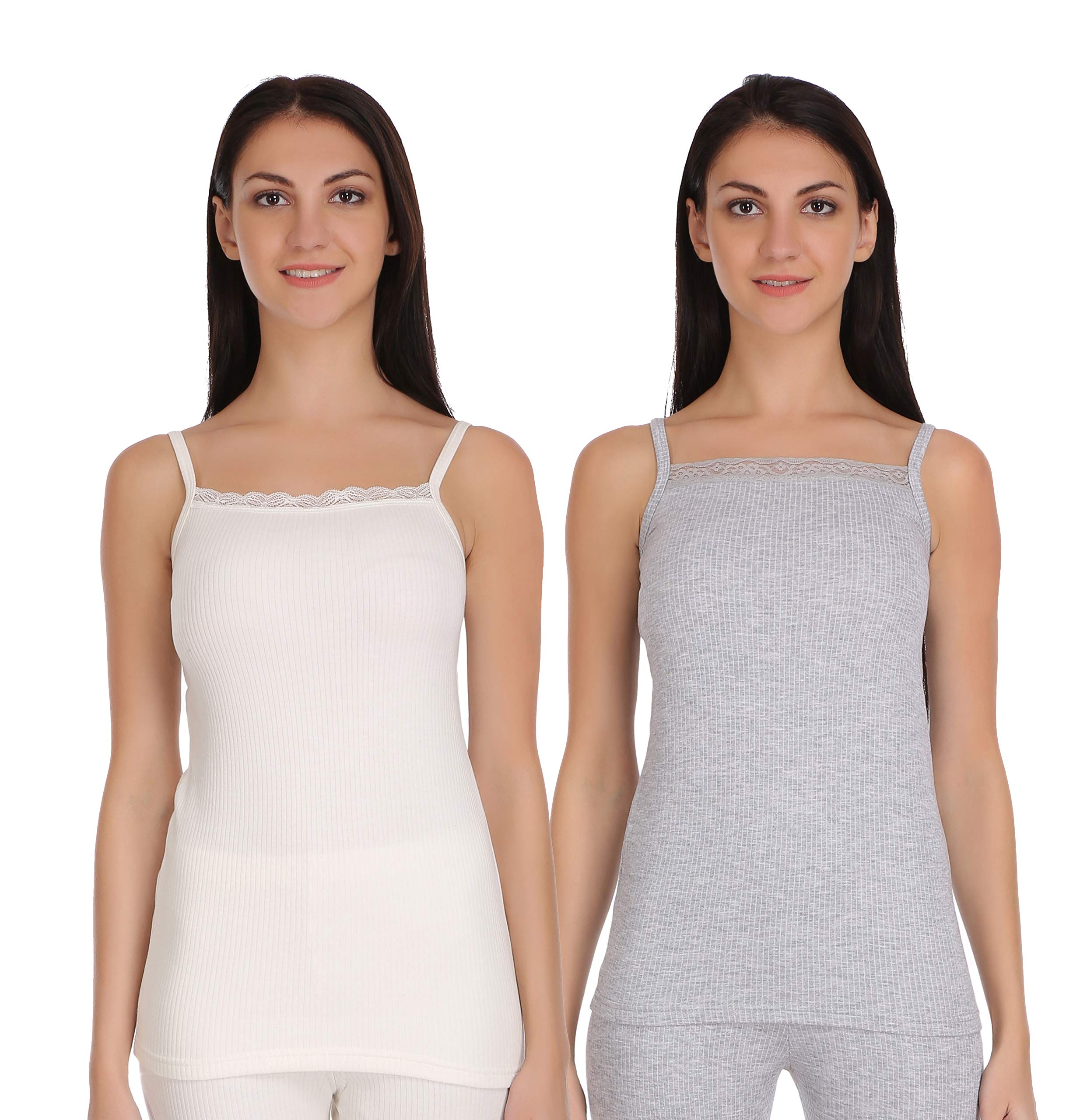 selfcare Women Cotton Blend Thermal Camisole Top (Pack of 2)-picture-15