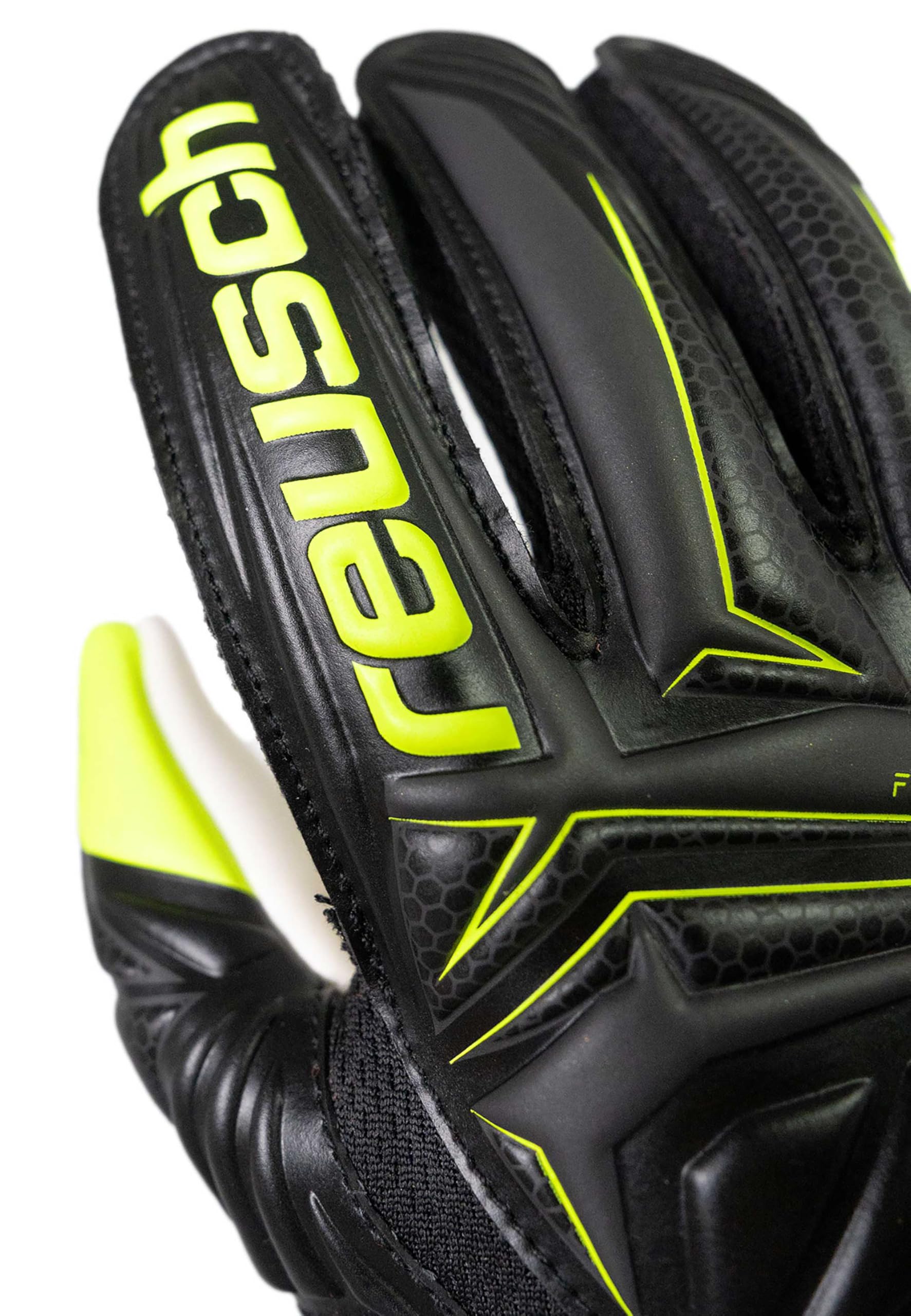 Reusch Rękawice bramkarskie dla dzieci i młodzieży | ochrona palców i solidne gniazdo | do treningu i meczów | Attrakt Starter Solid Finger Support Junior