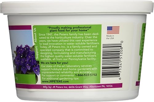 Miniatura 2 de J R Peters Jacks Classic 12-36-14 Fertilizante especial, 8 onzas, violeta africana - 51208