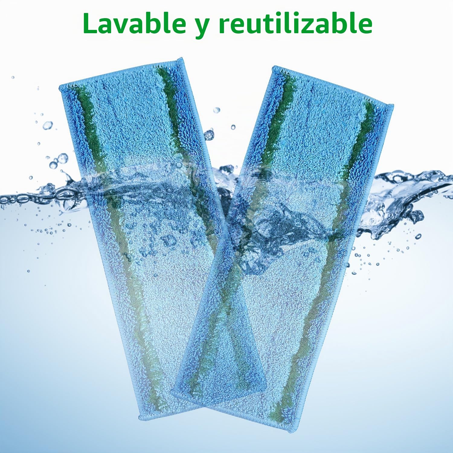 10 Limpieza Paño de Microfibra Reutilizables Lavables para Irobot Braava Jet M6 (M6134), Almohadillas de Repuesto para Trapeador, Toallitas Limpiadoras Lavables