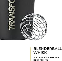 Vista 9 de Transformation Chocolate Protein Powder & Performance Insulated Shaker Bottle Supermezcla multiproteína 30G Péptidos de colágeno, clara de huevo