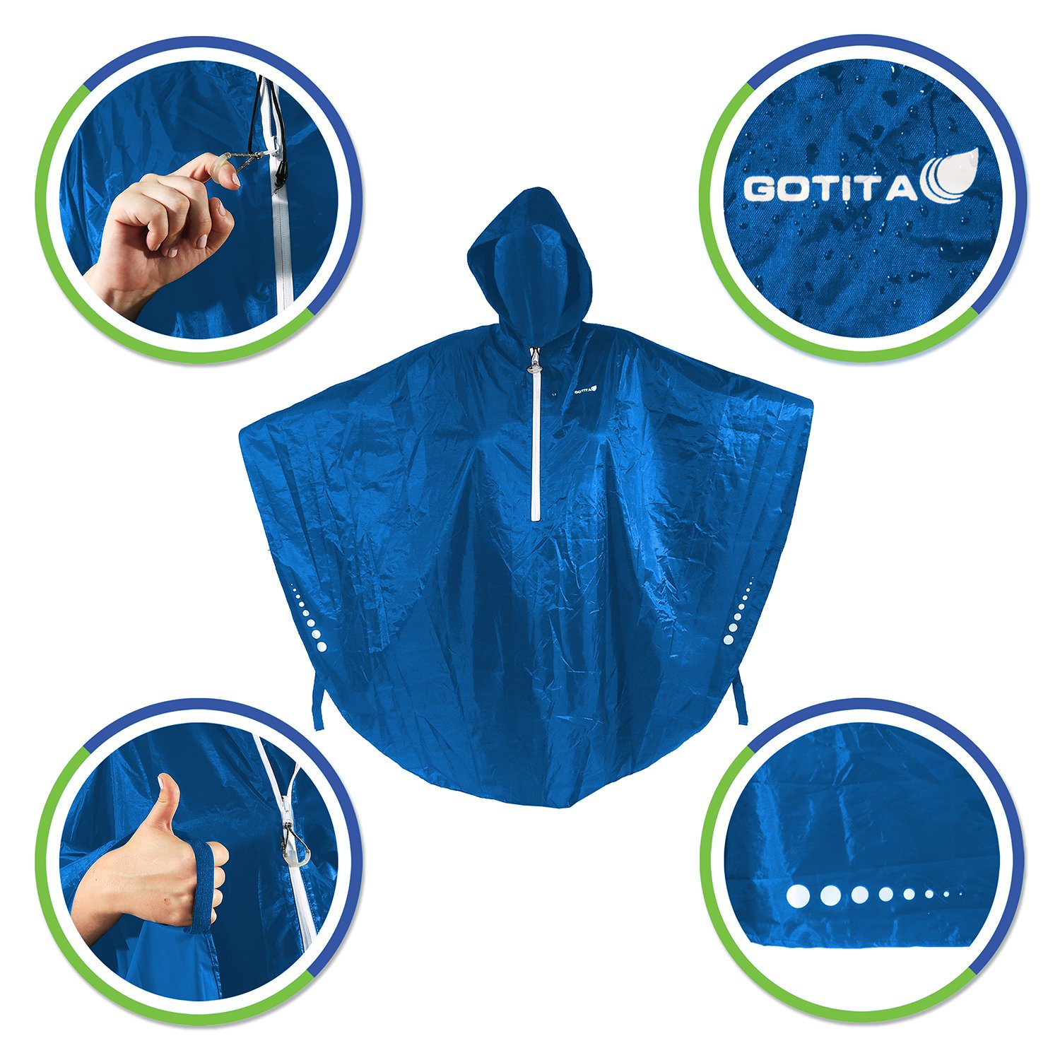 Der Poncho für den Rollstuhl – Der vielfältig einsetzbare Regenschutz für den Rollstuhl – einfache Handhabung, leichtes An- und Ausziehen – italienisches Design