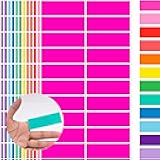 YSHIHE Colored Label Sticker in 12 Colors,3 x 1 Inch Rectangle Color- Coding Labels,Self-Adhesive Color Stickers for Inventory,Office - 480 Pack