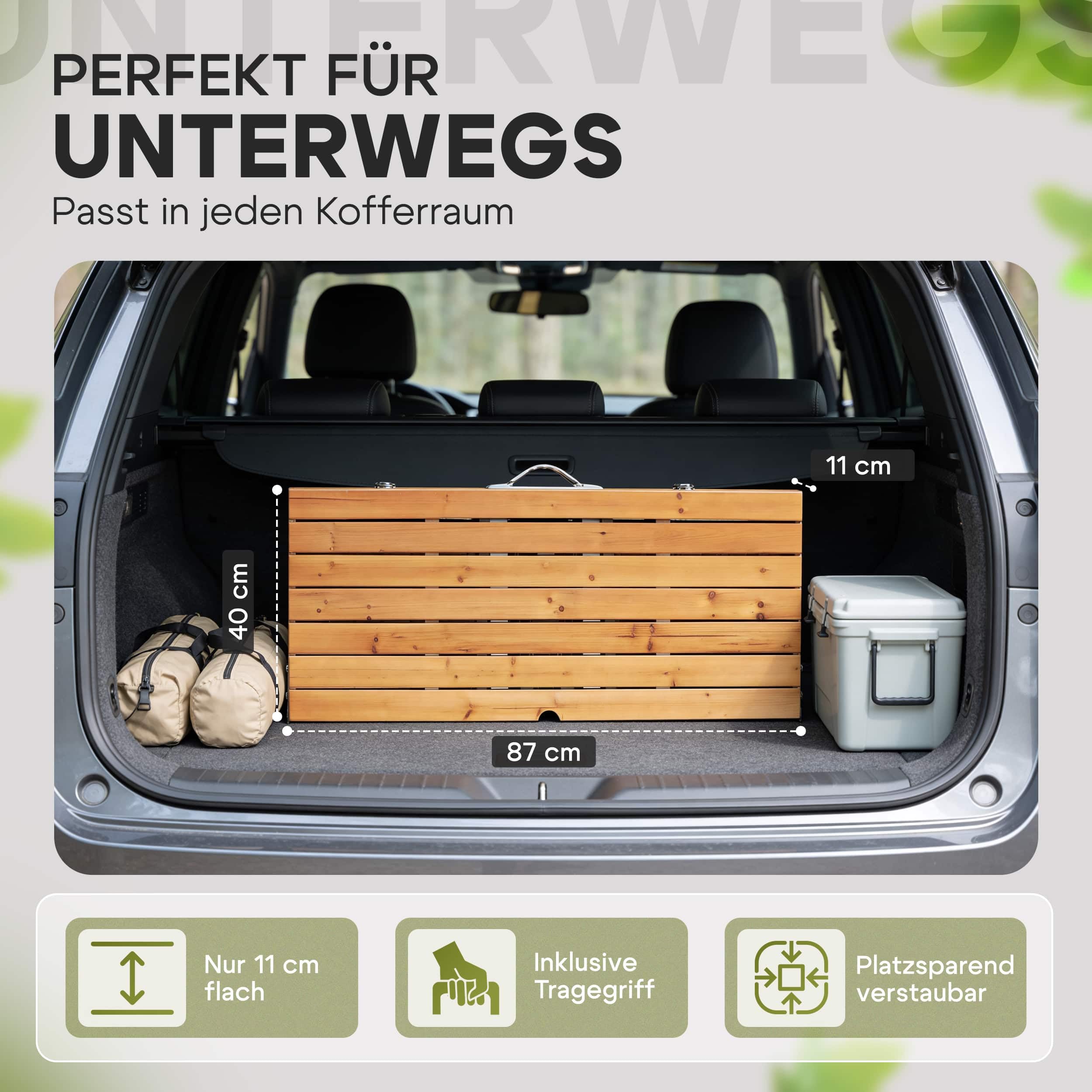 Koffertafel met Alu. Blad. 0,80 x 2,00 x 0,80h. | Tafel met Aluminium