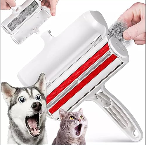 Rodillo de eliminación de pelos y pelusas para mascotas multisuperficie