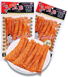 2 Packs Latiao Spicy Strip, Chinese Special Spicy Snacks, Classic Casual Snacks, Stick Shaped 辣条 102g / 3.59oz per Pack