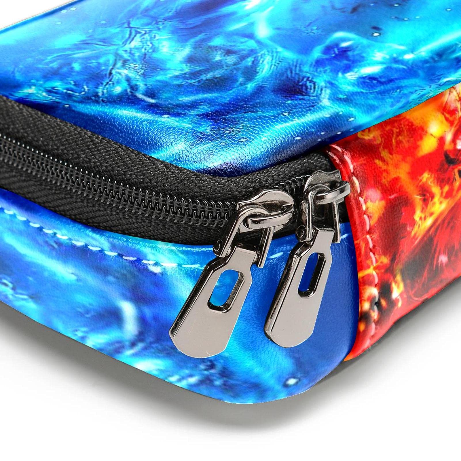 Biyejit Federmäppchen Mit Wasserfeuer-Motiv – 21,6x10,9 Cm, Aus Polyester, Für Schule & Büro