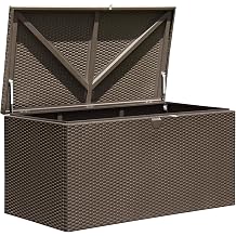 Arrow 4 x 2 x 2 Spacemaker Espresso 134 Gallon Hot-Dipped Galvanized Steel Storage Deck Box