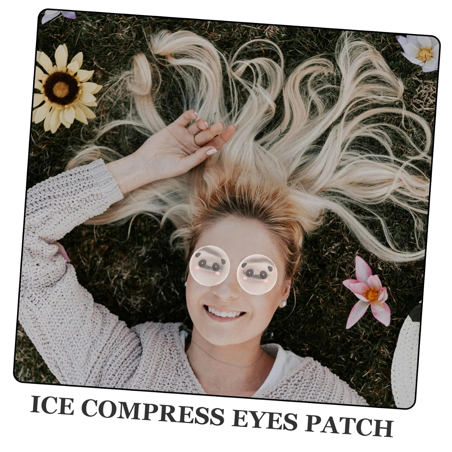 Vaguelly Eye Fatigue Relax Pads Cooling Eye Gel Mask Reusable Pads Cold Packs for under