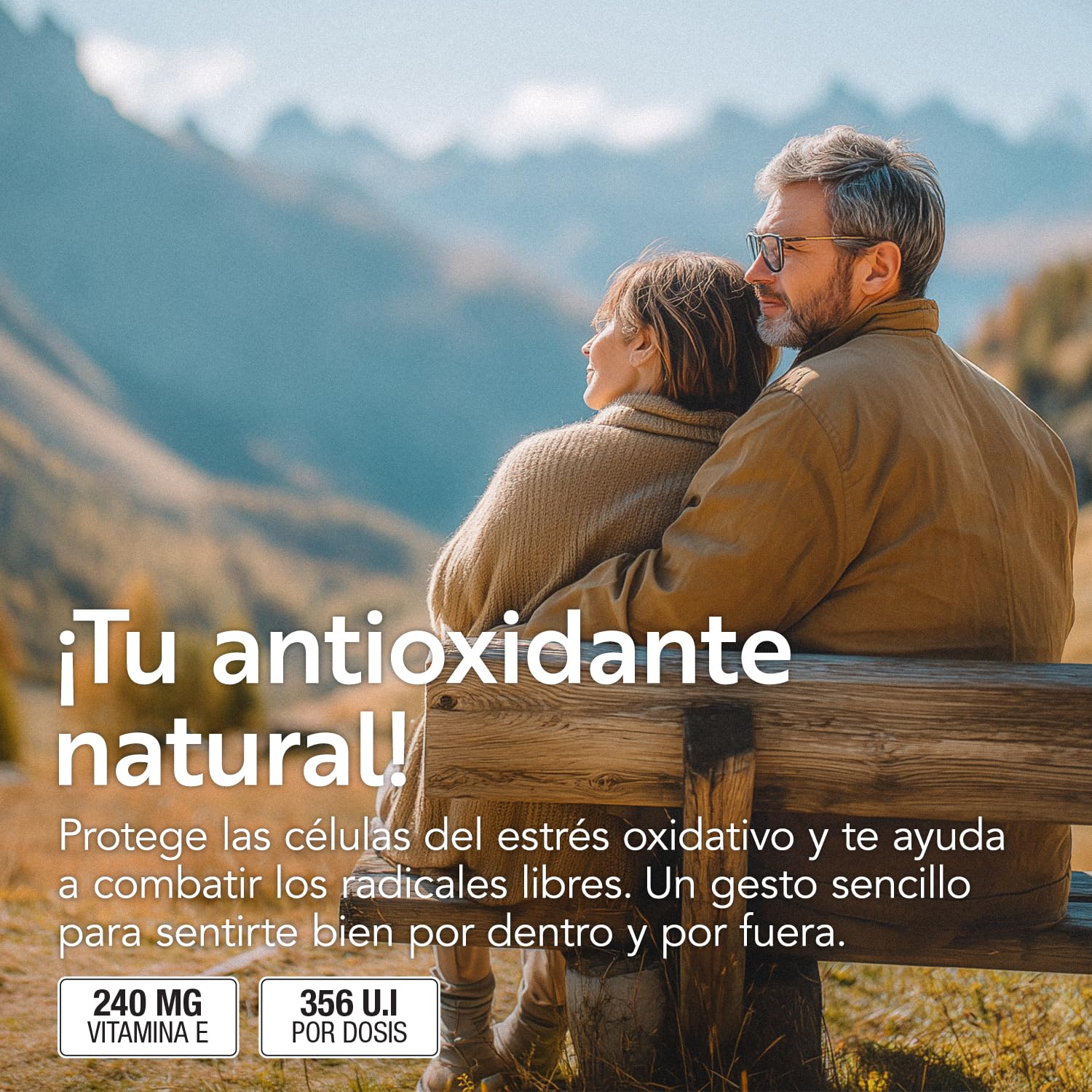 Vitamina E Pura 365 Comprimidos PiùLife, 356 U.I Por Dosis (4 Al Día), Antioxidante Natural Contra Los Radicales Libres, Vitamina E Para La Cara, Piel, Vista, D-Alfa-Tocoferol