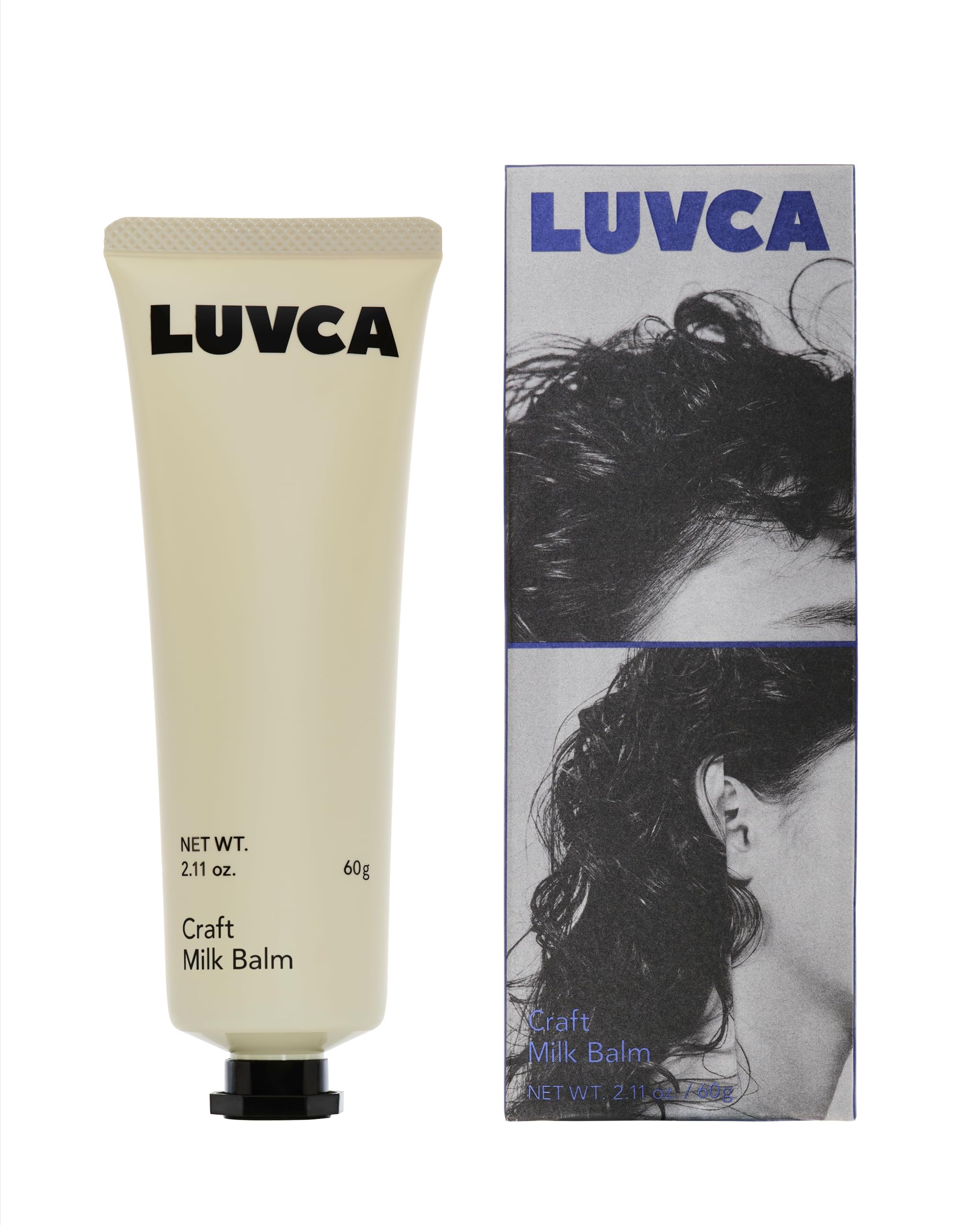 LUVCA(ラブカ) クラフトミルクバーム 60g ヘアバーム ヘアワックス パーマ・くせ毛 束感 スキンケア由来の保湿成分配合