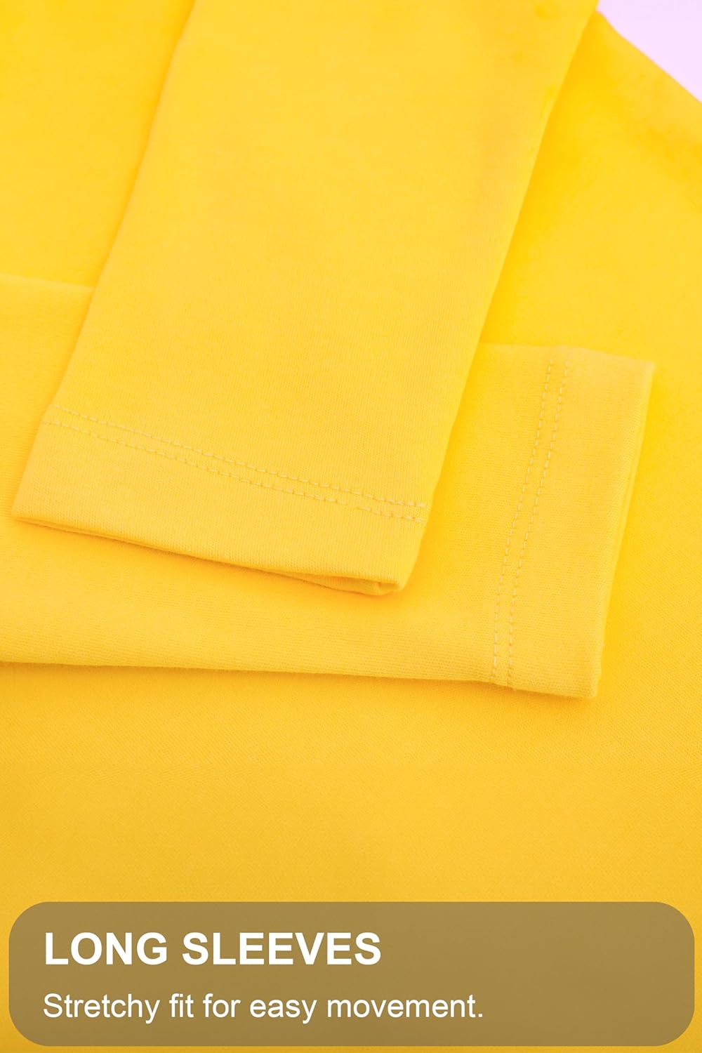 Lilax Baby Girls' Basic Long Sleeve Mock Turtleneck Cotton T-Shirt - Image 2