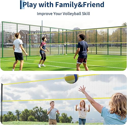 Miniatura 7 de Volleyball Net Set, Adjustable Height Outdoor Training Net, Durable Training Equipment with Carry Bag, Easy Setup for Indoor Outdoor Beach Backyard,