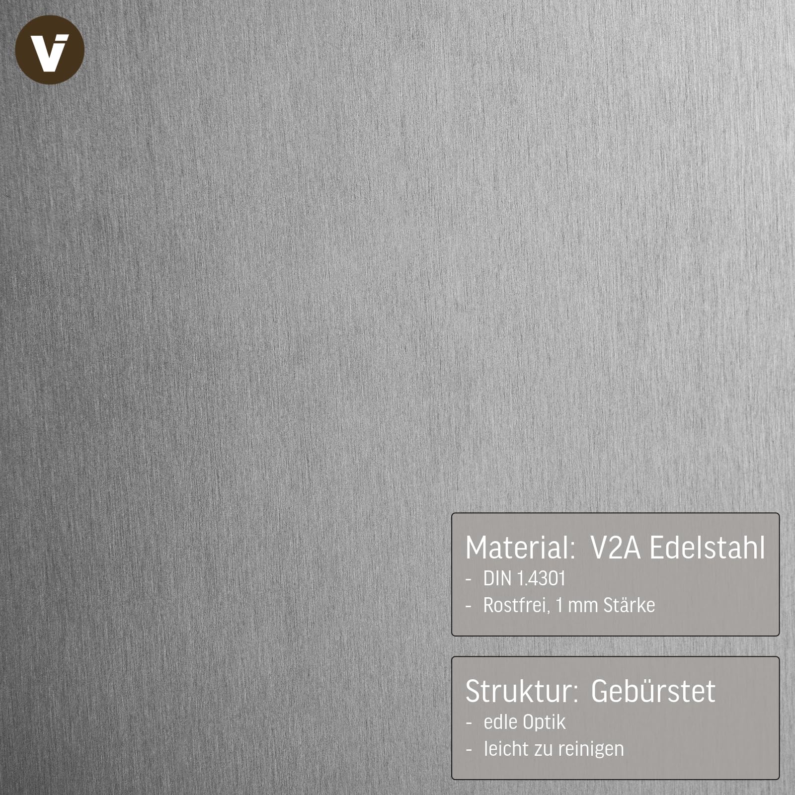 VIVANNO Pflanzkübel Edelstahl New Rondo - Wetterfest & Rostfrei mit Rollen | Mobiler Blumenkübel Ø40x40 cm, wetterbeständig, für außen & draußen, rostresistent, edles Design, korrosionsbeständig.