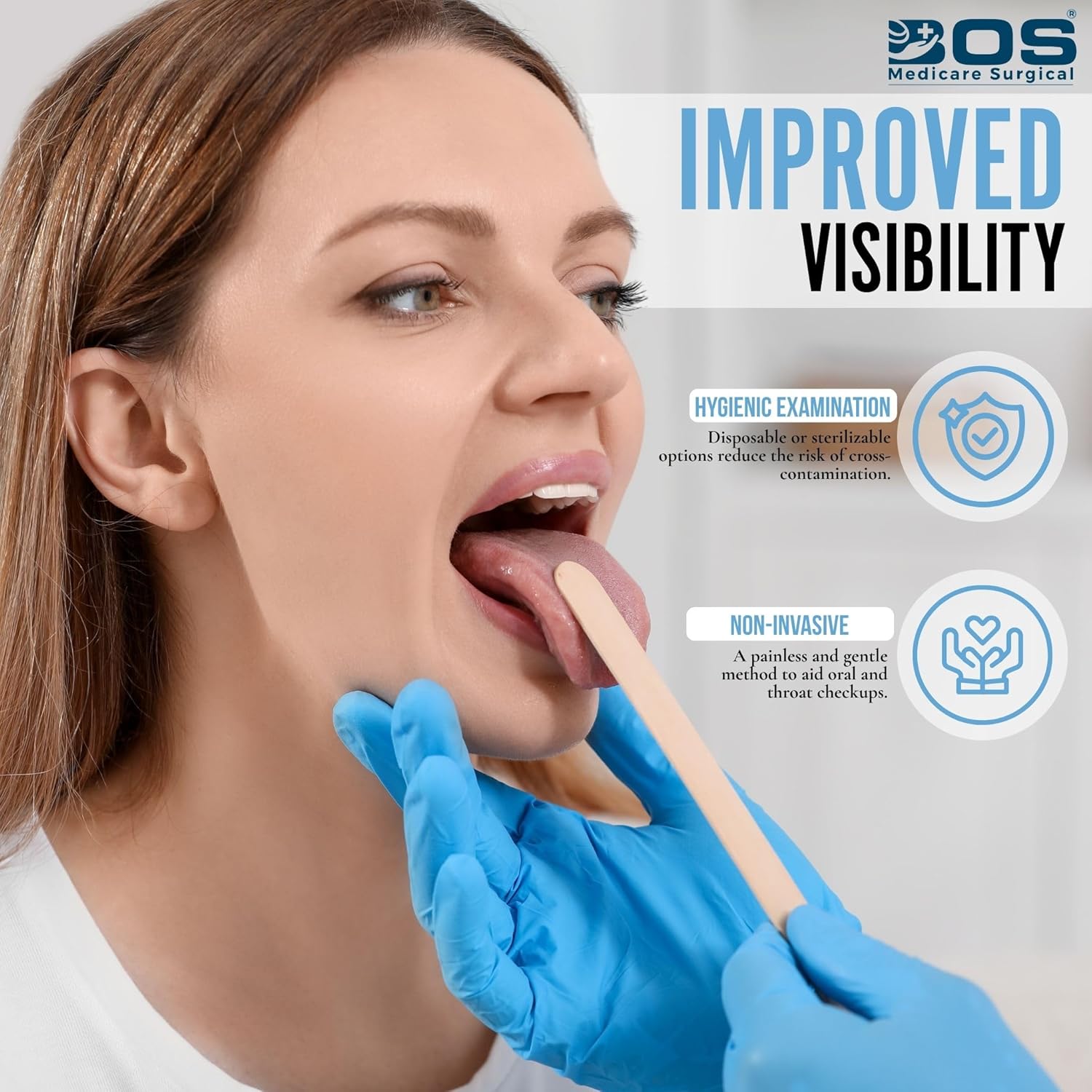 Bose Medicare Surgical Wooden Tongue Depresser | Sterile disposable 6 inch oral examination stick | Smuchwood tongue spatula for doctors, dentists, ant, waxing and craft use | 100 pc pack Bose Medicare Surgical Wooden Tongue Depresser | Sterile disposable 6 inch oral examination stick | Smuchwood tongue spatula for doctors, dentists, ant, waxing and craft use | 100 pc pack