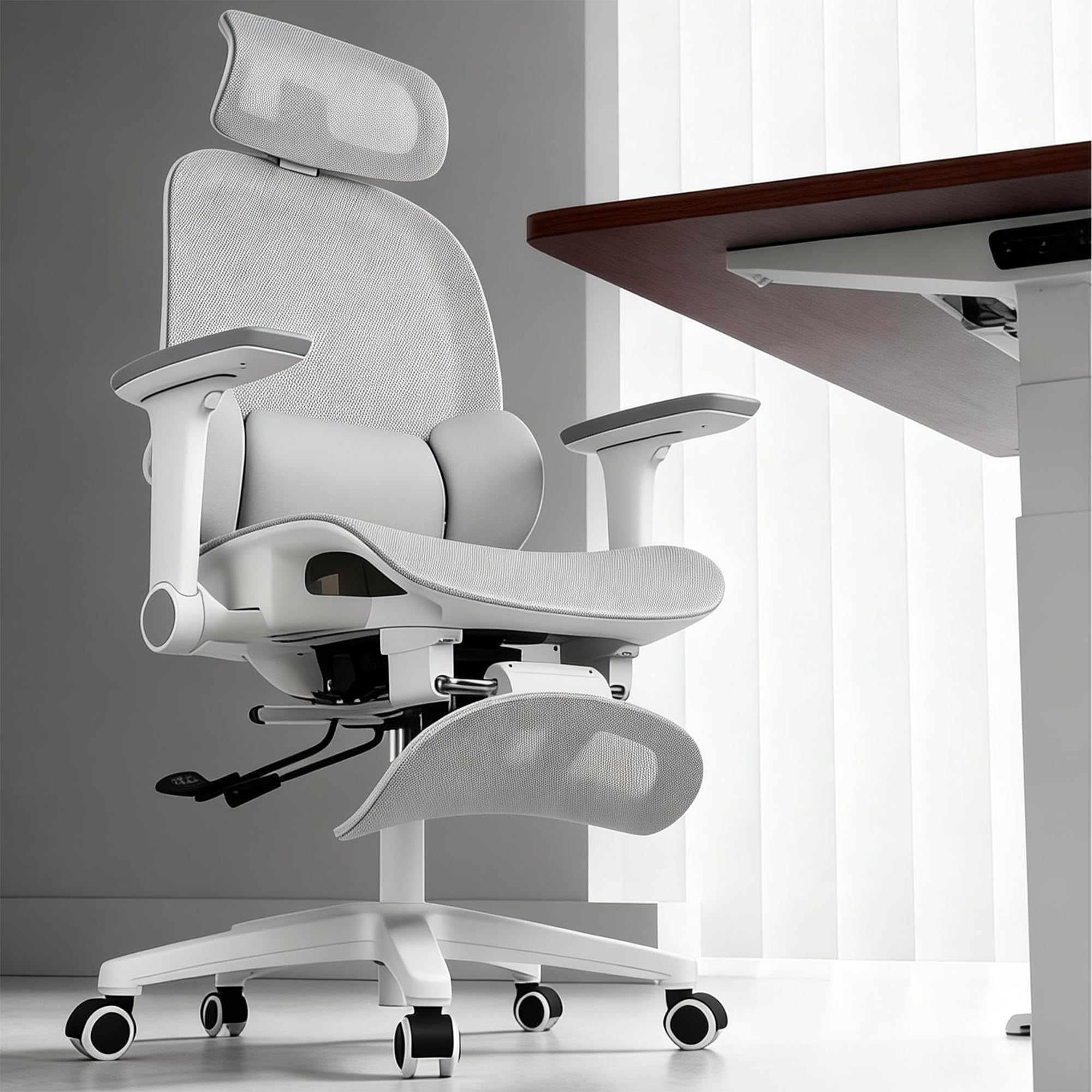 Amazon.co.jp: NATURFEN オフィスチェア メッシュ デスクチェア 独立型